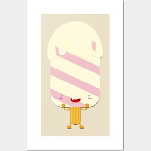 Happy ice cream Posters and Art